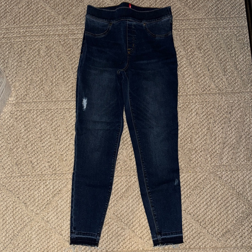 SPANX Dark Blue Skinny Jeans for Women